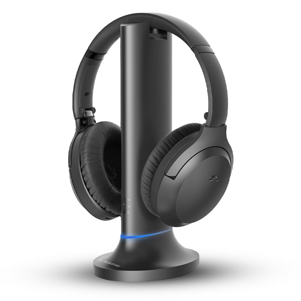 Avantree Opera Plus Wireless TV Headphones for Seniors - Enhanced Volume & Clear Dialogue Mode, Compatible with Optical/AUX Output TVs - Perfect for Home Theater, Late Night Watching & Hearing Assistance