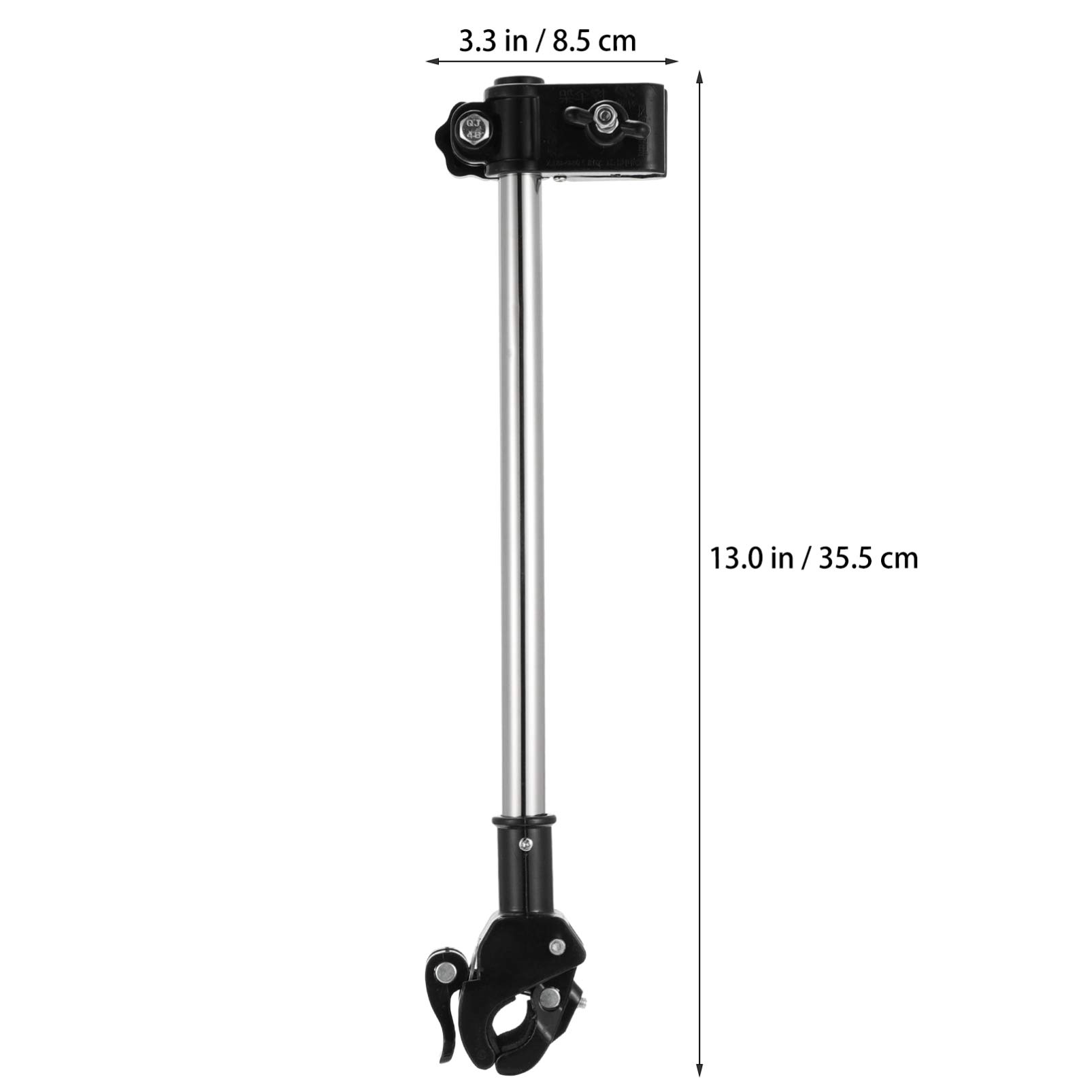 Wakauto Universal Bike Stand & Umbrella Holder - Adjustable Bicycle Mount for Strollers, Wheelchairs & More - Durable Black Frame for Outdoor Cycling, Walking & Picnics
