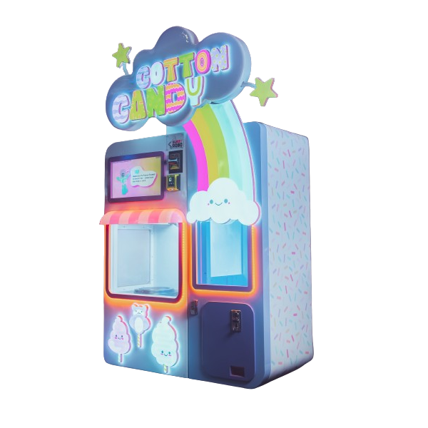 Cotton Candy Vending Machine - Commercial Automatic Cotton Candy Maker for Parties, Carnivals & Events - Perfect for Home, Business & Outdoor Use