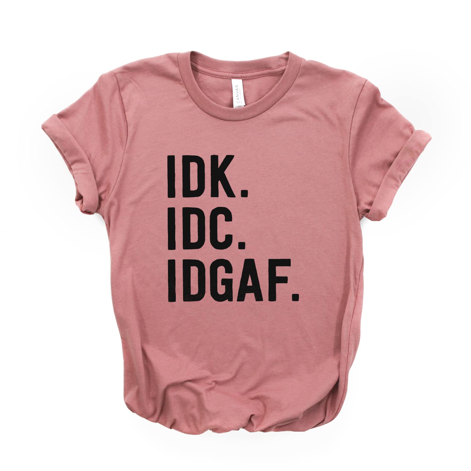 Funny IDK IDC IDGAF T-Shirt - Sarcastic Internet & Nerd Tee - Softstyle Unisex Coworker Gift - Perfect for Casual Wear, Office Humor & Meme Lovers