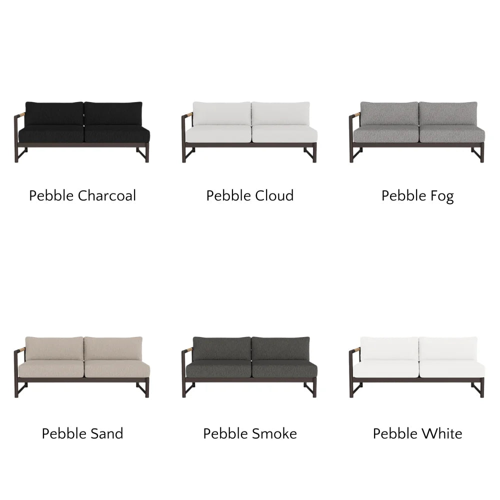 Breeze XL Outdoor 2-Seat Patio Sofa with Left Armrest - Perfect for Backyard, Garden, and Poolside Relaxation