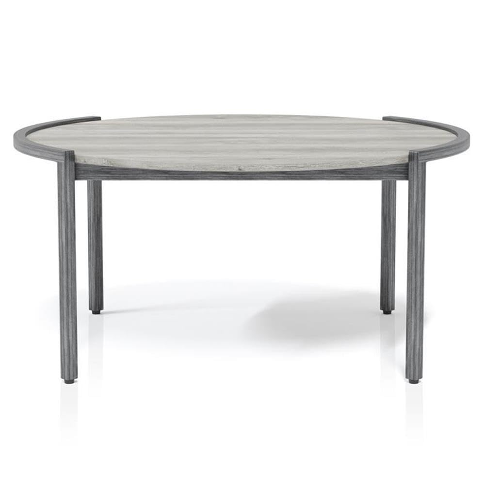 Mordicai Metal Coffee Table Set - Light Gray for Living Room Decor