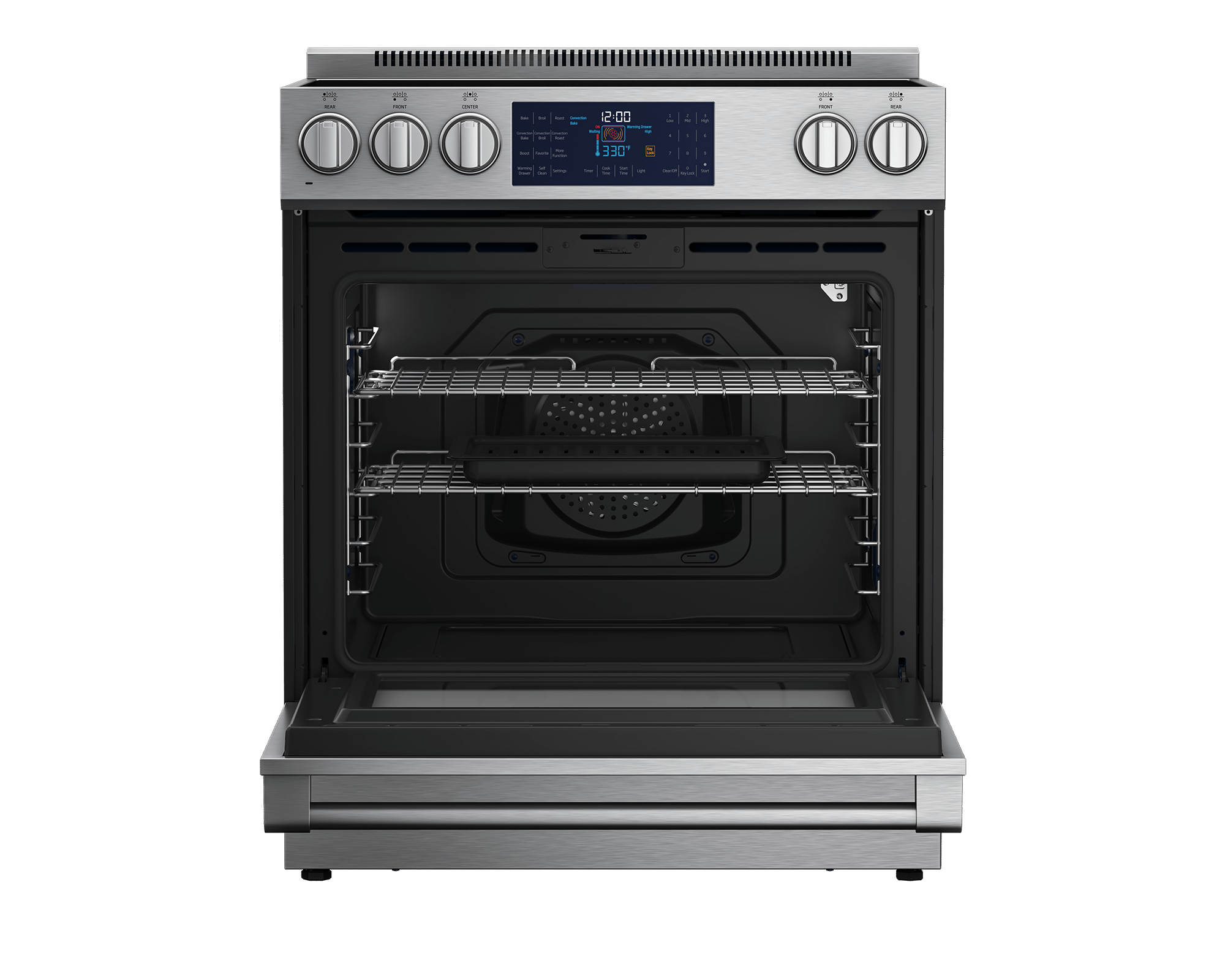 Beko SLER30432SS 30 Inch Stainless Steel Slide-In Electric Range - Perfect for Modern Kitchens & Home Cooking