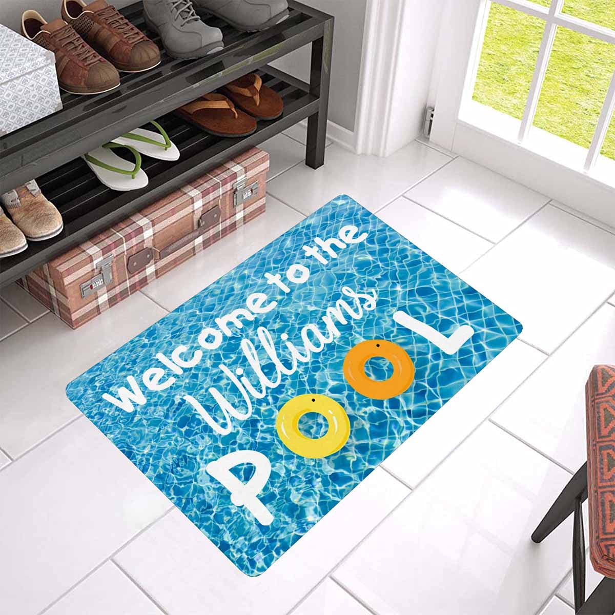 Custom Personalized Pool Doormat - Funny Welcome Swimming Pool Door Mat 24