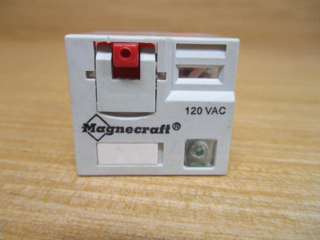 11 Pin Square Plug-in Relay 120V AC - Ideal for HVAC Systems, Industrial Control Panels & Electrical Equipment
