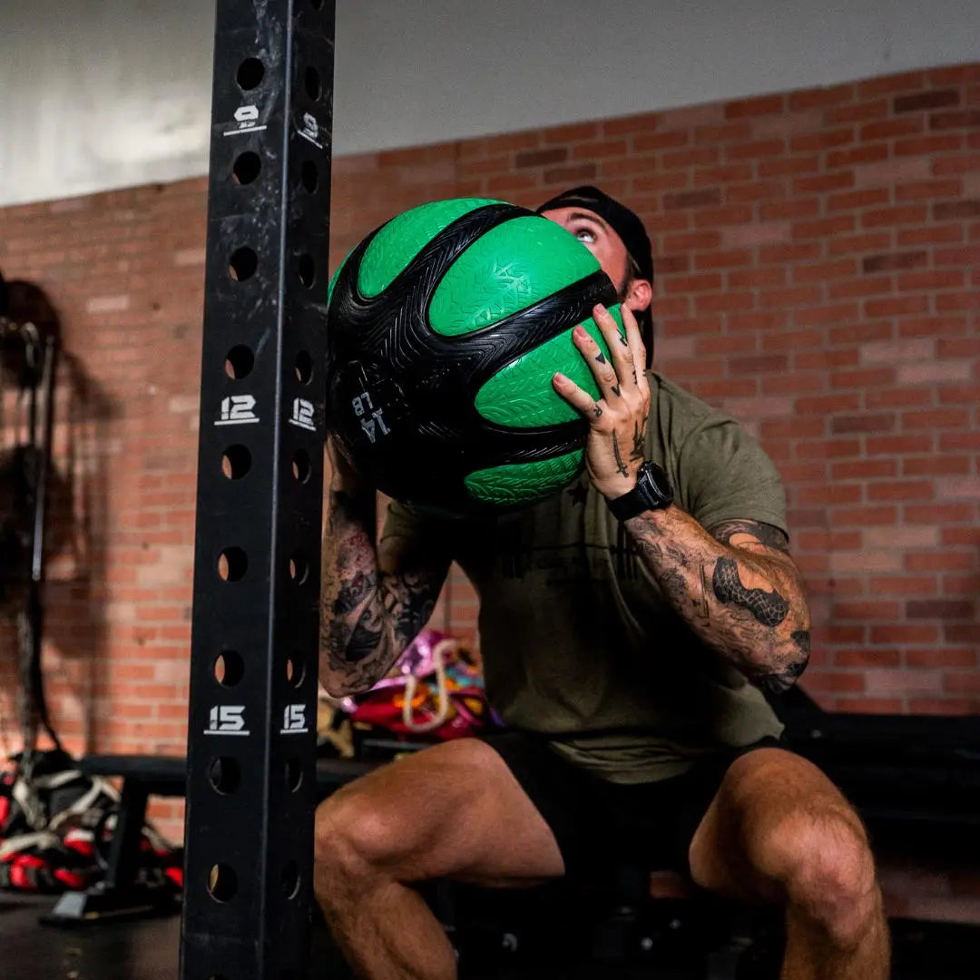 FringeSport Indestructible Immortal Wall Ball Medicine Slam Ball Combo V2 - Durable Workout Equipment for CrossFit, Strength Training & Home Gym Exercises