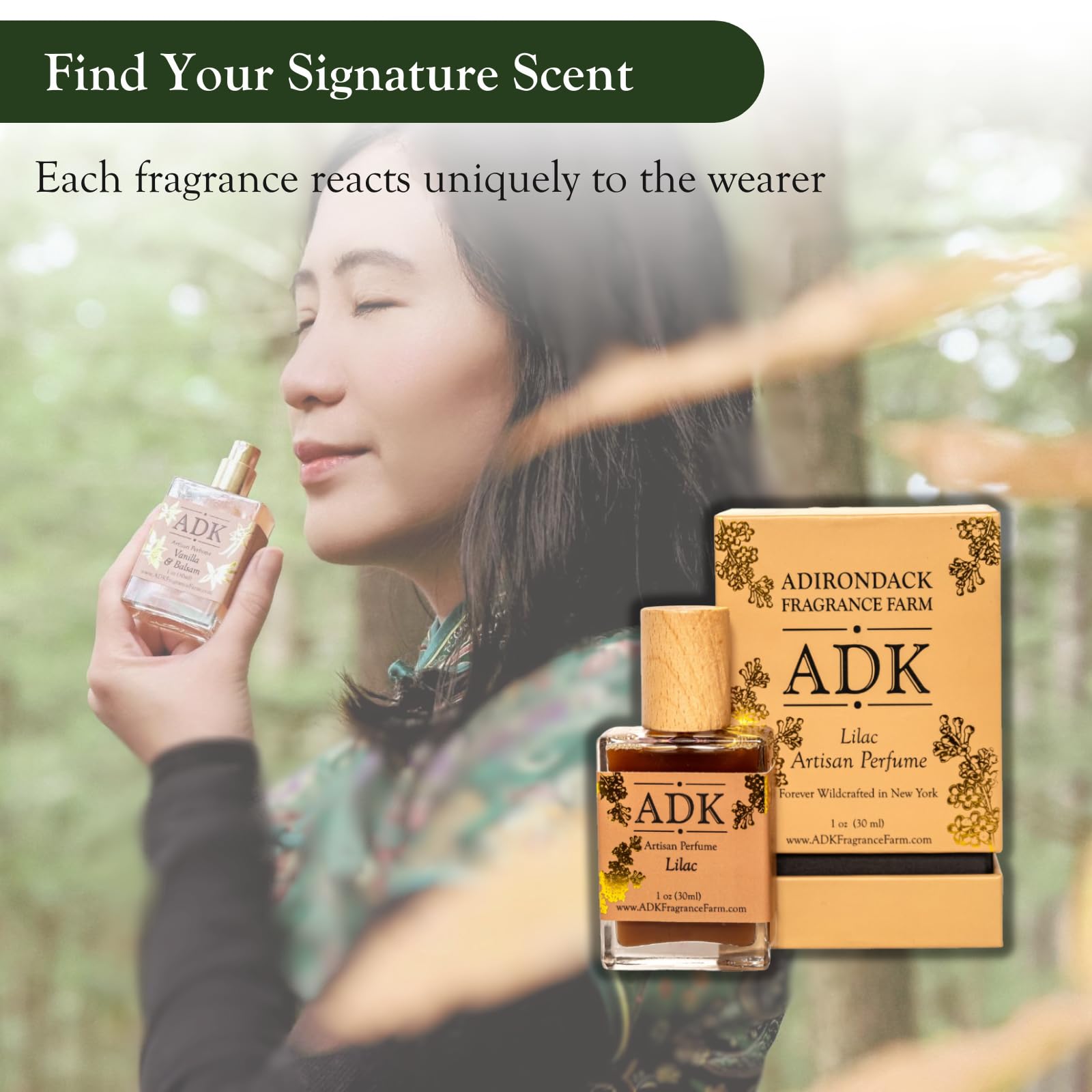 ADK Lilac Botanical Perfume Spray 1 oz (30 mL) - Natural Hypoallergenic Clean Fragrance for Women & Men with Lilac, Heliotrope & Cedar Notes | Floral Scent for Daily Wear, Romantic Dates & Special Occasions
