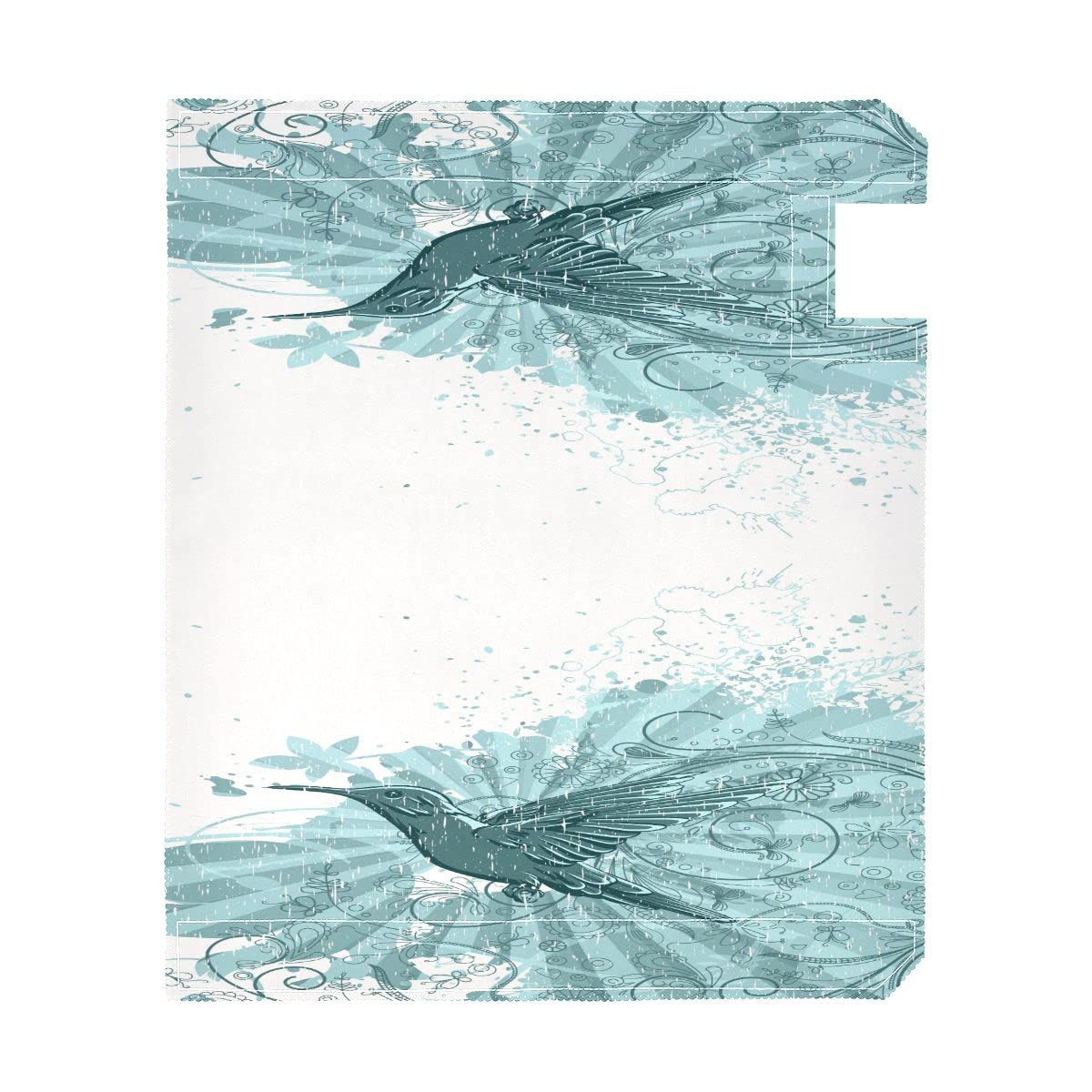 DAPHL Floral Hummingbird Magnetic Mailbox Cover - Large 25.5