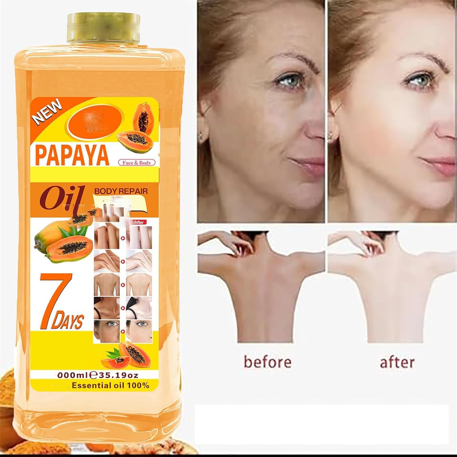 Veetgold Turmeric Body Oil for Face & Skin - Natural Moisturizer for Uneven Skin Tone & Dry Skin Care - Organic Turmeric Oil for Glowing Complexion - Perfect for Daily Hydration & Nighttime Skin Nourishment