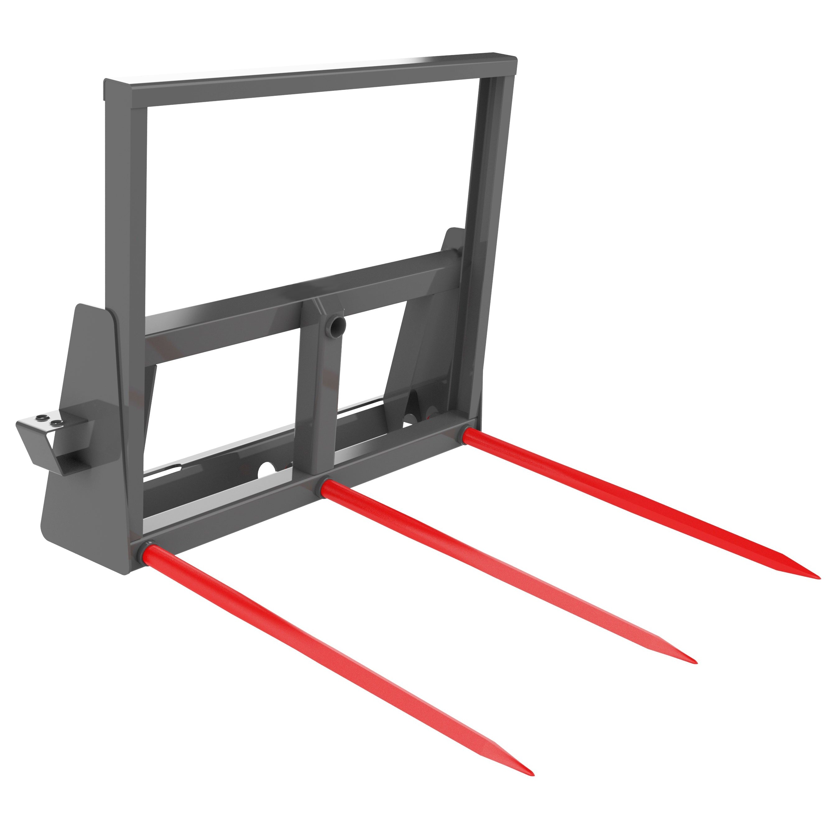 Berlon Bale Spear Carriage Skid Steer Attachment - Heavy Duty Hay Bale Handler for Tractors & Loaders - Perfect for Farm, Ranch & Agricultural Use