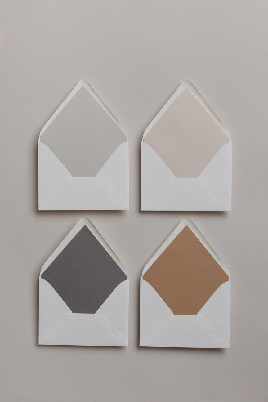 Premium Solid Envelope Liners for Wedding Invitations & Business Correspondence - Elegant Stationery Accessories for Professional Mailing & Special Occasions