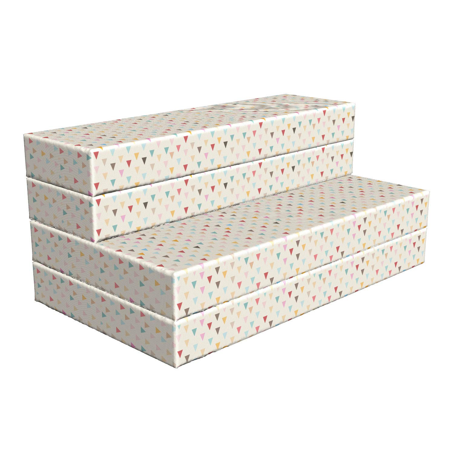Ambesonne Geometric Foldable Mattress - Irregular Triangles Print, 78.7