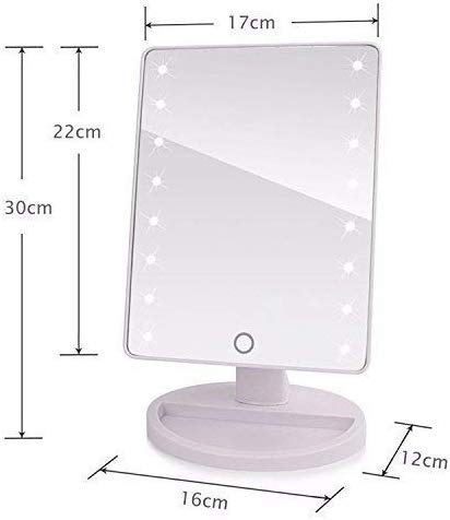 Best LED Makeup Mirror with Lights - 10X Magnification, Touch Control, Dimmable for Vanity, Bathroom & Travel - Perfect for Makeup Application, Skincare & Grooming