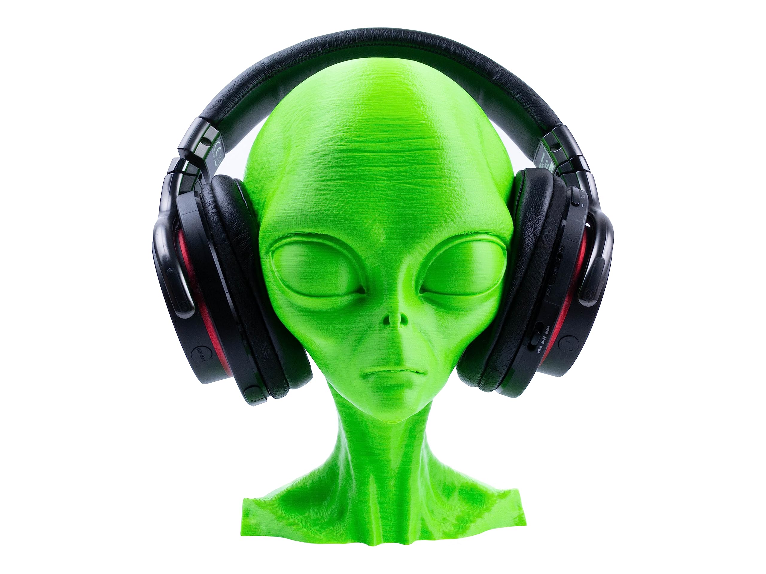 3D Printed VIKINGS Alien Head Headphone Stand - Gaming & Office Desk Accessories | Stylish Headphone Holder for Gamers & Professionals | Perfect for Gaming Setups, Workstations & Home Offices