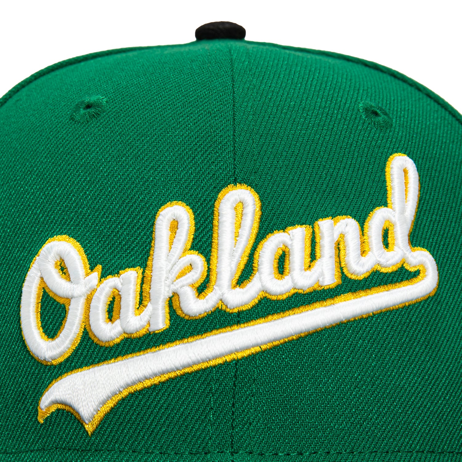 New Era 59Fifty Oakland Athletics Battle of the Bay Patch Script Hat - Kelly Green & Black - MLB Baseball Cap for Men & Women - Perfect for Games, Streetwear & Sports Fans