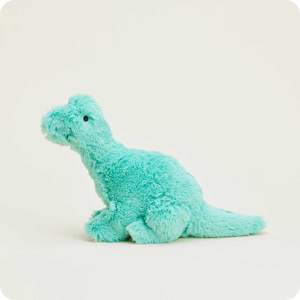 Teal Long Neck Dinosaur Warmies - Soft Plush Heating Pad for Kids & Adults | Microwaveable Warmable Stuffed Animal | Perfect for Stress Relief, Anxiety, and Cold Weather Comfort