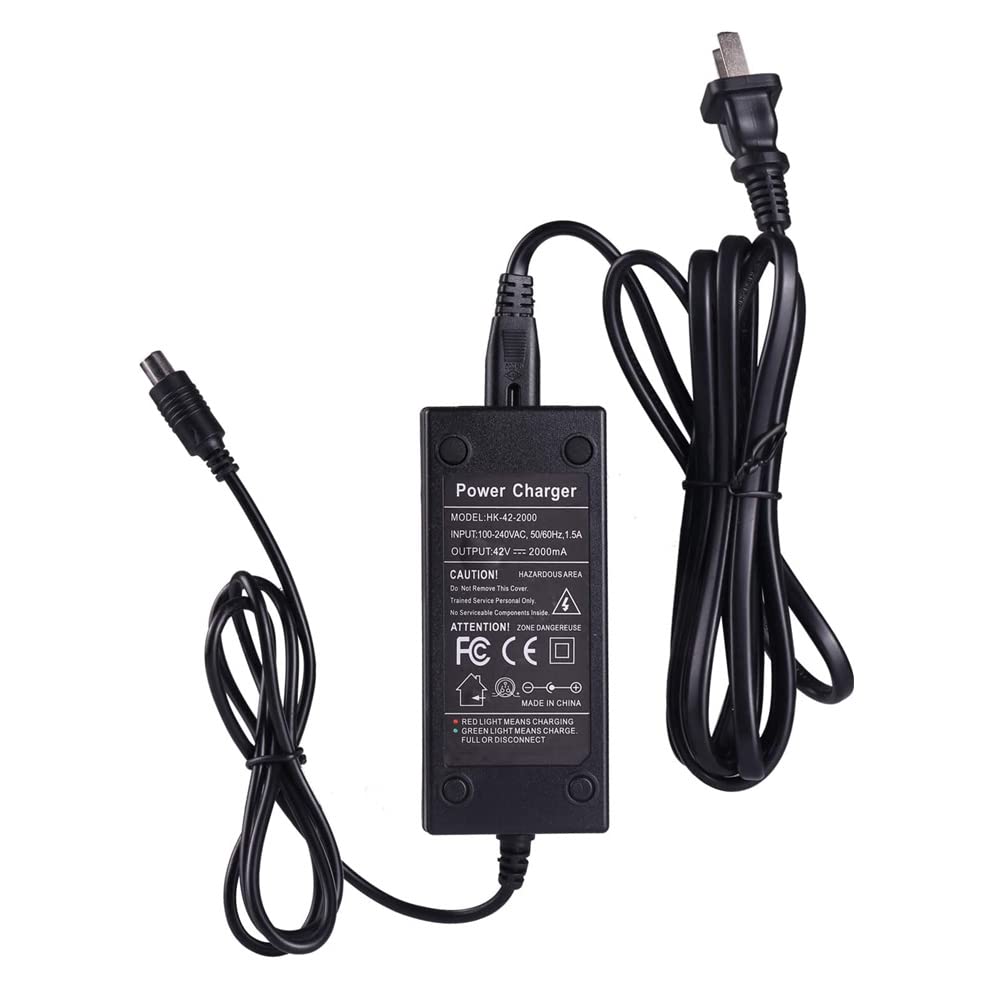 42V 2A Power Adapter for Bird & Lime Scooter Chargers - Compatible with Xiaomi M365, Skip, Spin, Lime-S - Fast Charging Power Supply for Electric Scooters - Perfect for Home, Office & Charging Stations