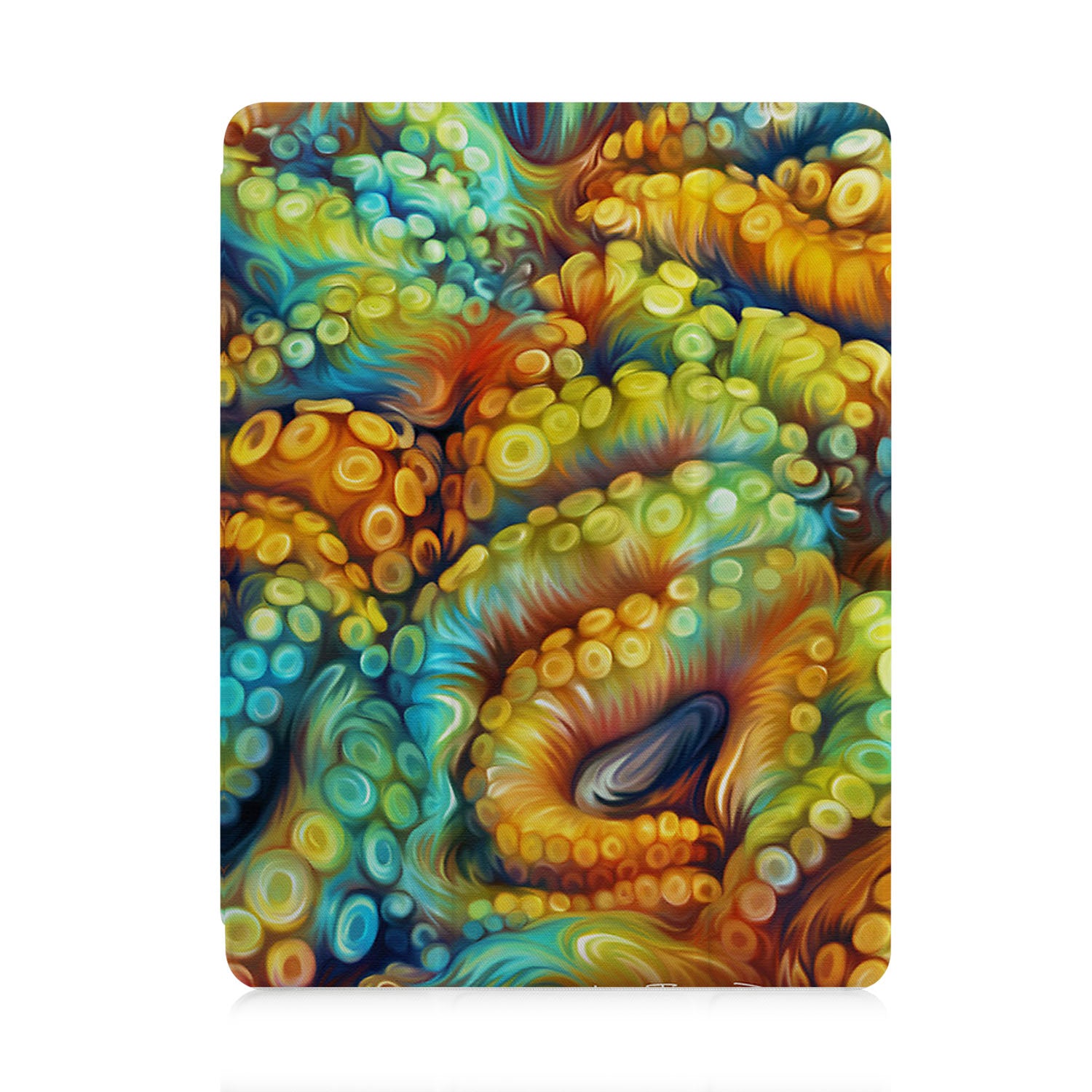 Premium iPad Trifold Case with Ocean Design - Slim Protective Cover for iPad Air/Pro (6th-10th Gen) - Perfect for Work, Travel & Home Use