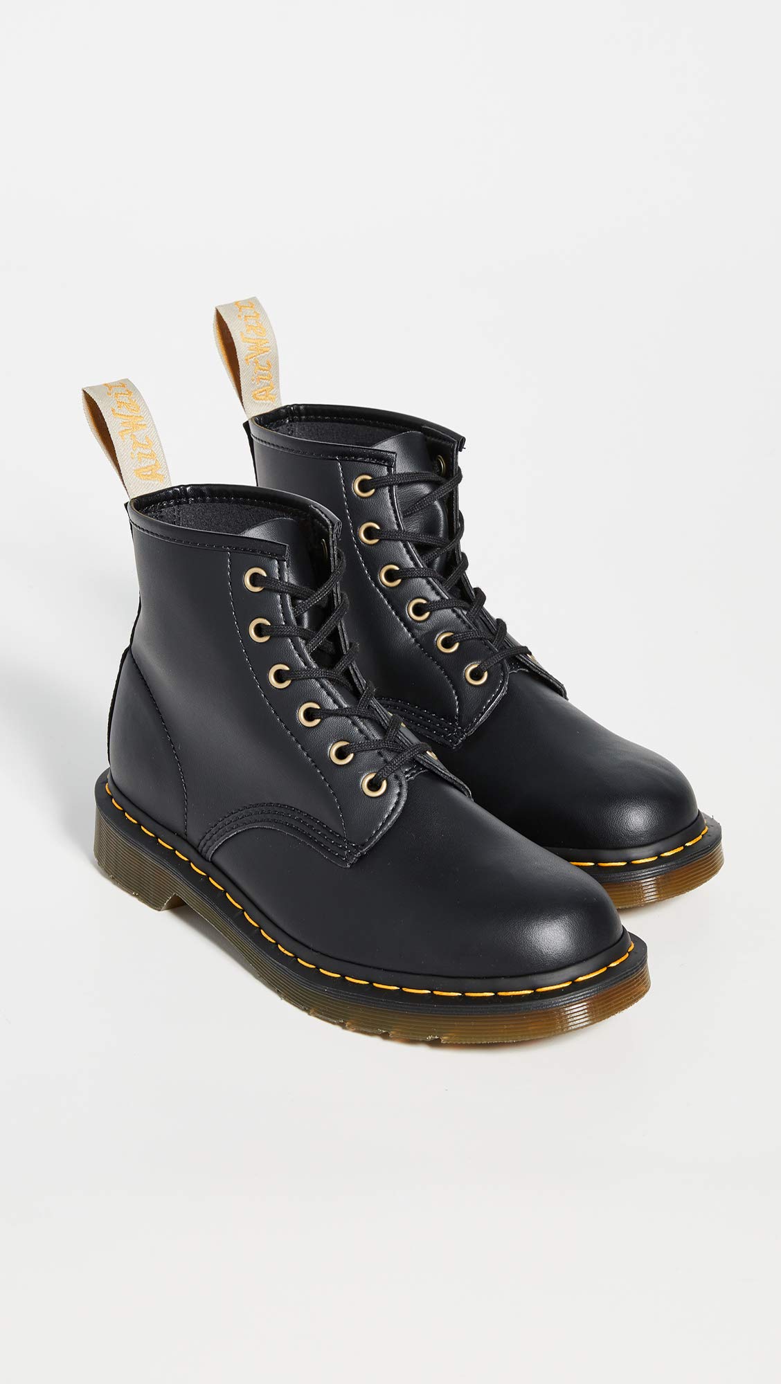 Dr. Martens Vegan 101 Classic Boots for Men | Vegan Leather Ankle Boots | Comfortable & Durable Work Boots for Everyday Wear, Outdoor Activities & Casual Style