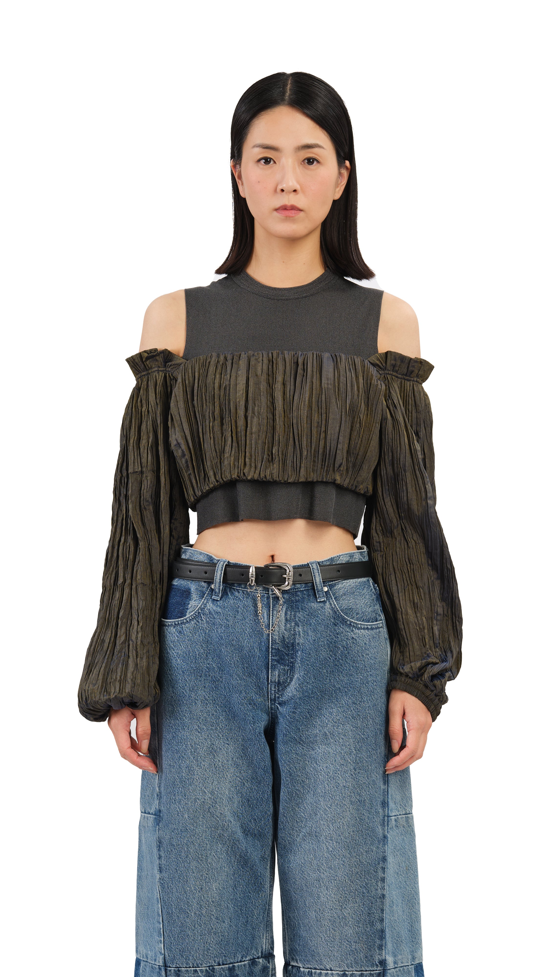 Trendy Bubble Sleeve Blouse for Women - Flowy Puff Sleeve Tops for Casual & Party Wear | Perfect for Date Night, Office & Summer Outfits