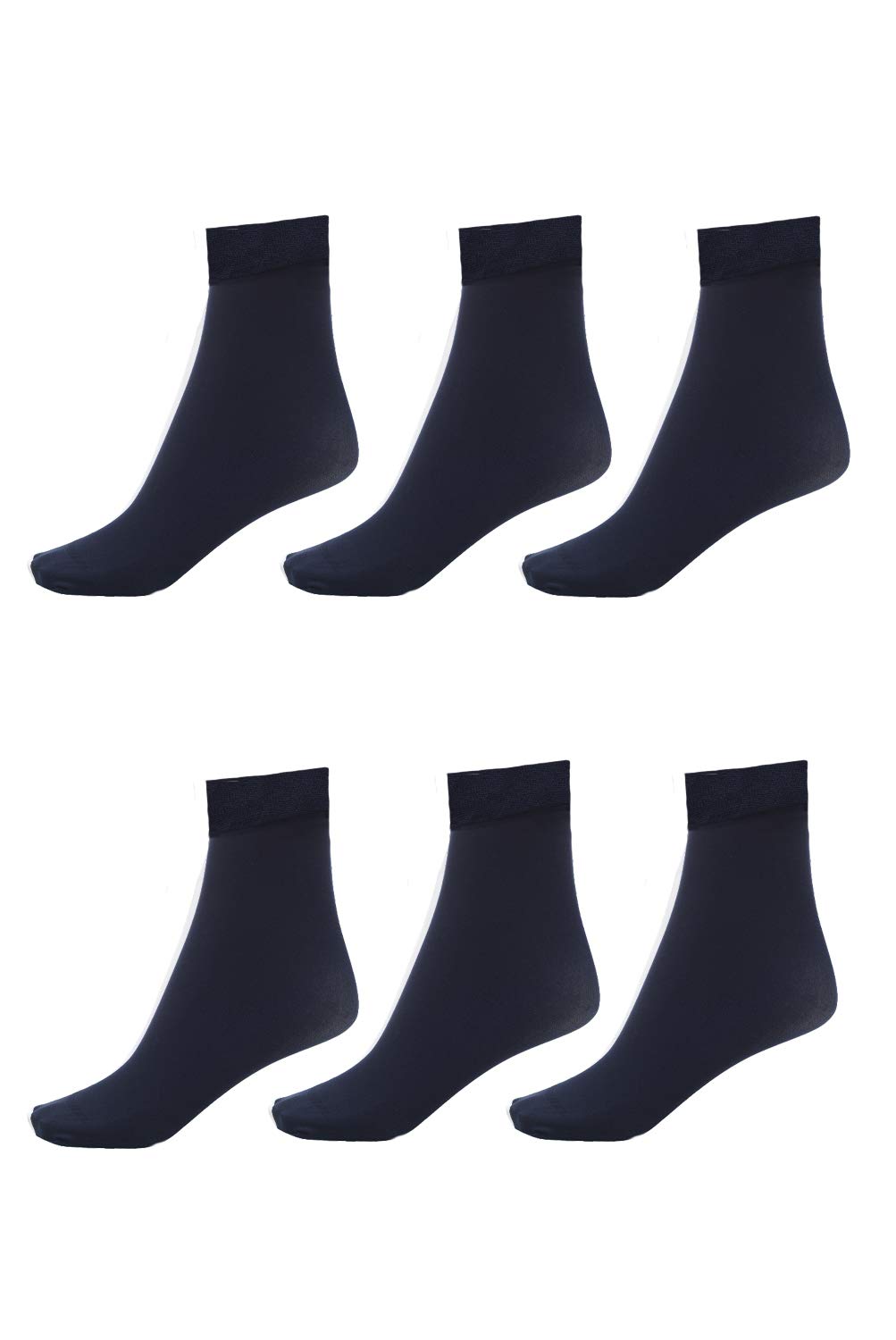 Women's Thigh High Socks 6-Pack - Silky Nylon Stockings Size 9-11 - Comfortable Trouser Socks for Office, Dress & Everyday Wear - Perfect for Work, Formal Occasions & Winter Outfits