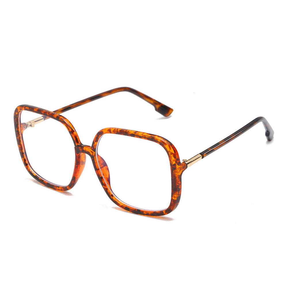 Vintage Oversize Square Glasses Frame - Black & Clear Retro Eyewear for Women & Men | Perfect for Reading, Fashion Accessories, and Costume Parties