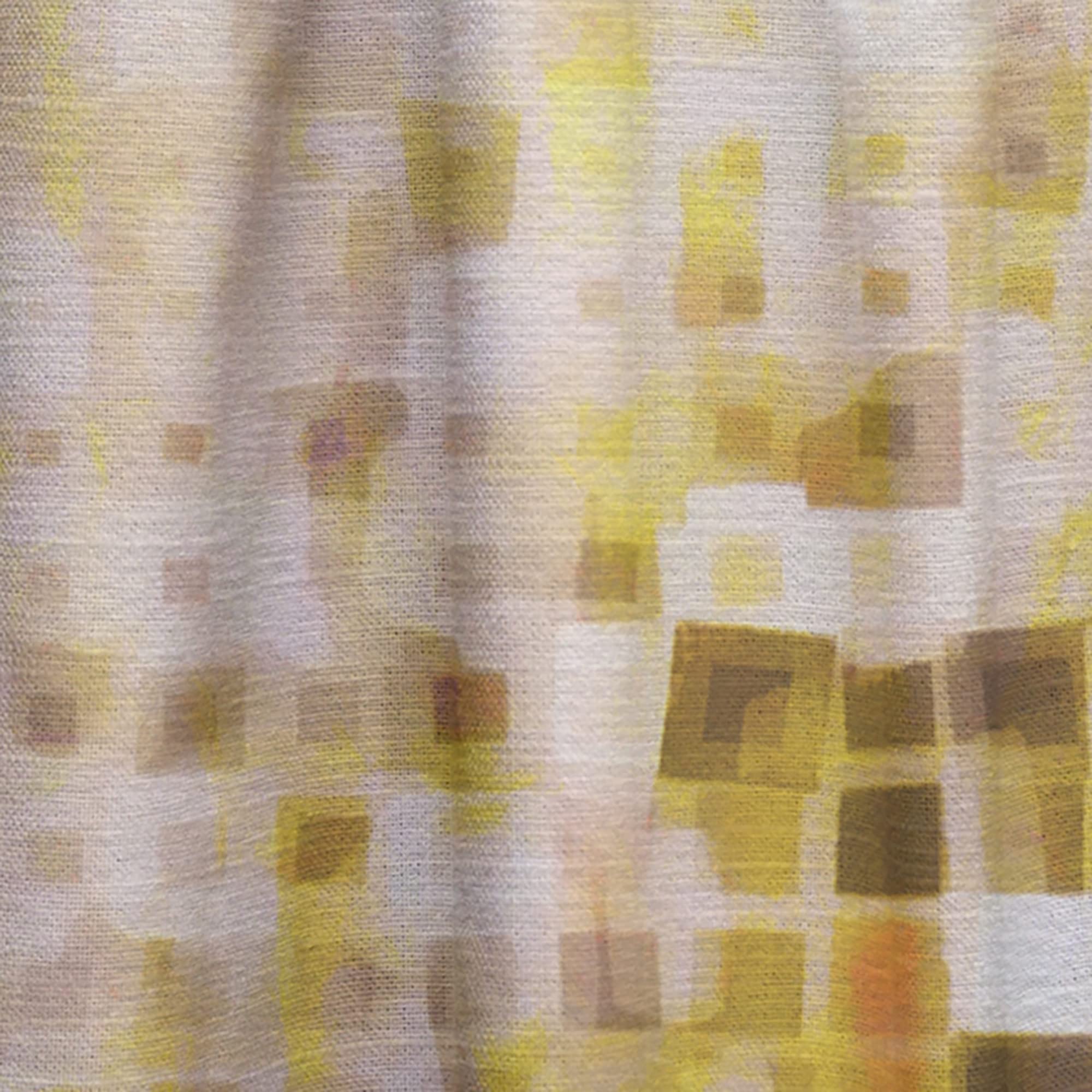 Glam Yellow Explosion Blocks Thermal Insulated Curtains - Single Panel 52x63 Inches - Blackout Drapes for Bedroom & Living Room - Perfect for Home Decor & Light Control