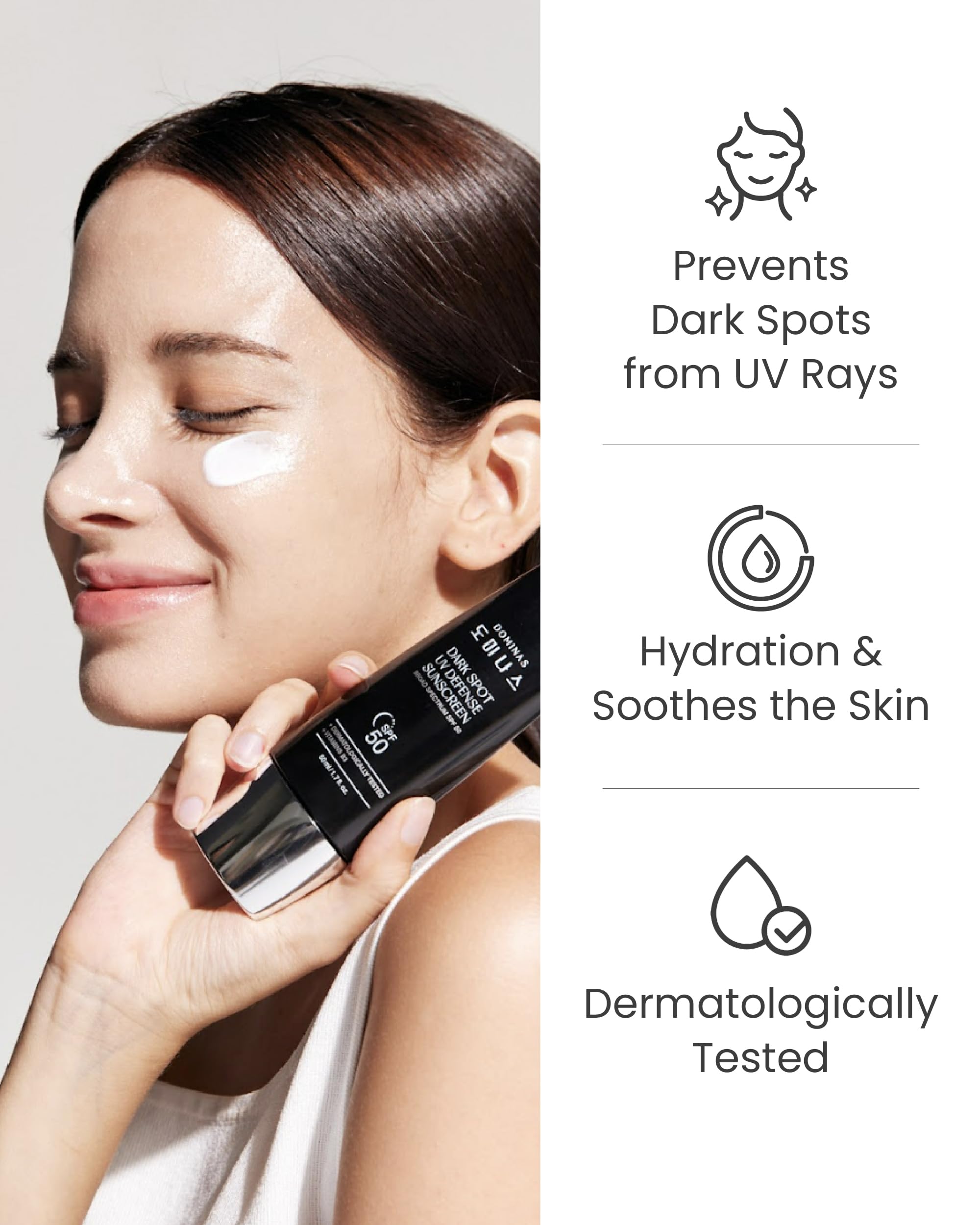 Korean Dark Spot Sunscreen & Corrector Cream (Pack of 2, 3.4 fl oz) - Advanced Brightening Formula with Niacinamide, Panthenol & Urea for Even Skin Tone & Elasticity | Perfect for Daily UV Protection & Hyperpigmentation Treatment