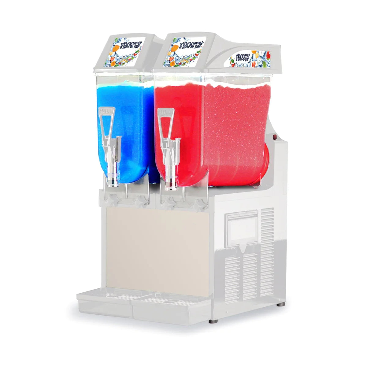 AMFTO Commercial Granita Machine with Dual 12L Tanks | NSF/UL Certified GRA 122 | Perfect for Slushies, Frozen Drinks & Italian Ice in Restaurants, Cafes & Bars