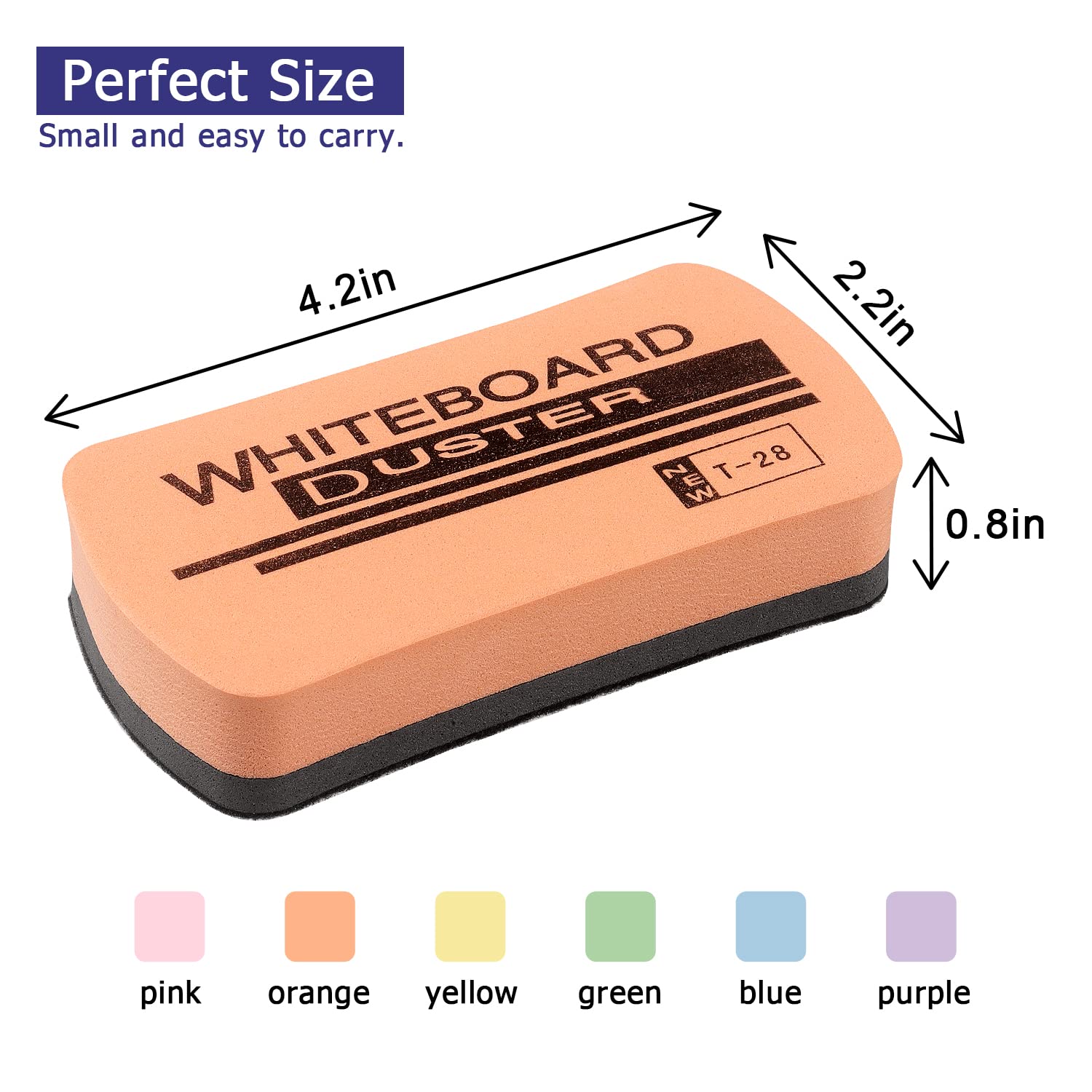 Tamaki 6 Pack Magnetic Dry Erase Board Erasers - Colorful Pastel Whiteboard Cleaners for Kids, Classroom, Office & Home Use - Perfect for School Supplies, Teacher Tools & Home Organization