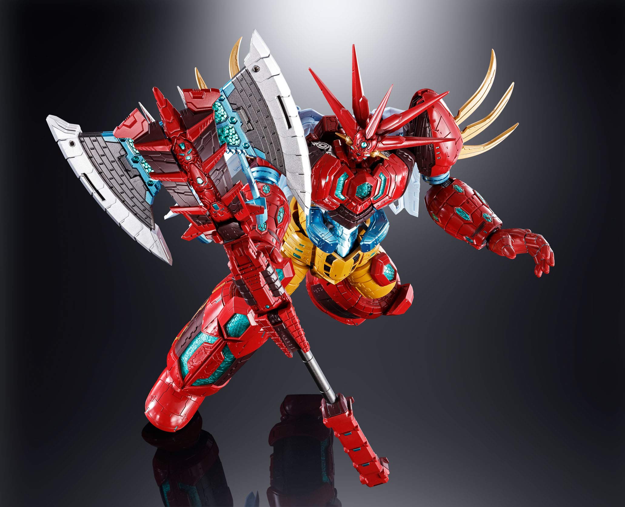 Bandai Soul of Chogokin GX-87 Getter Emperor True Getter Robo Manga Ver Action Figure - Tamashii Nations Collectible Robot Model for Anime Fans & Display