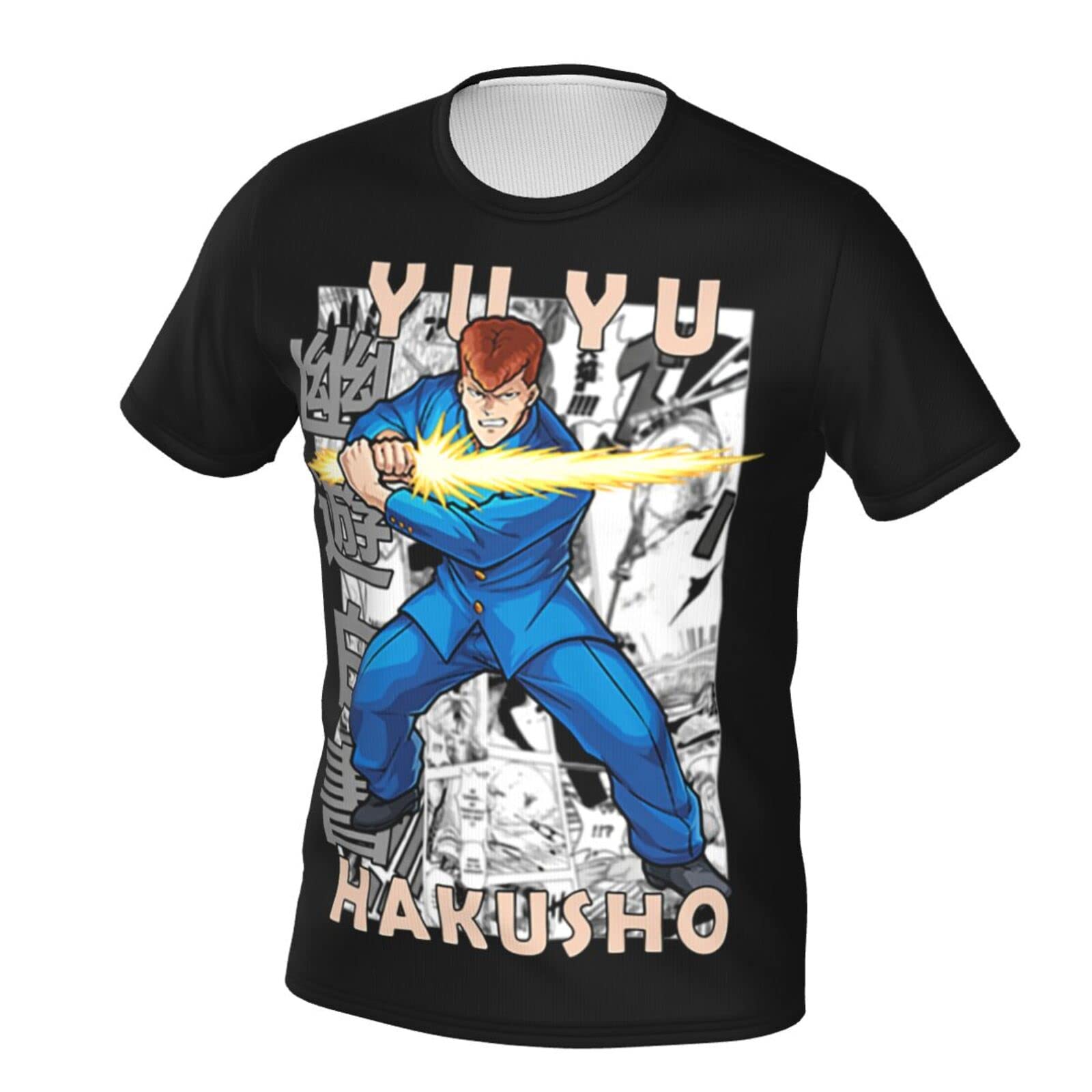 Yu Yu Hakusho Anime T-Shirt for Men - Cool Short Sleeve Graphic Tee with Round Neck | Perfect for Summer, Cosplay, and Anime Conventions