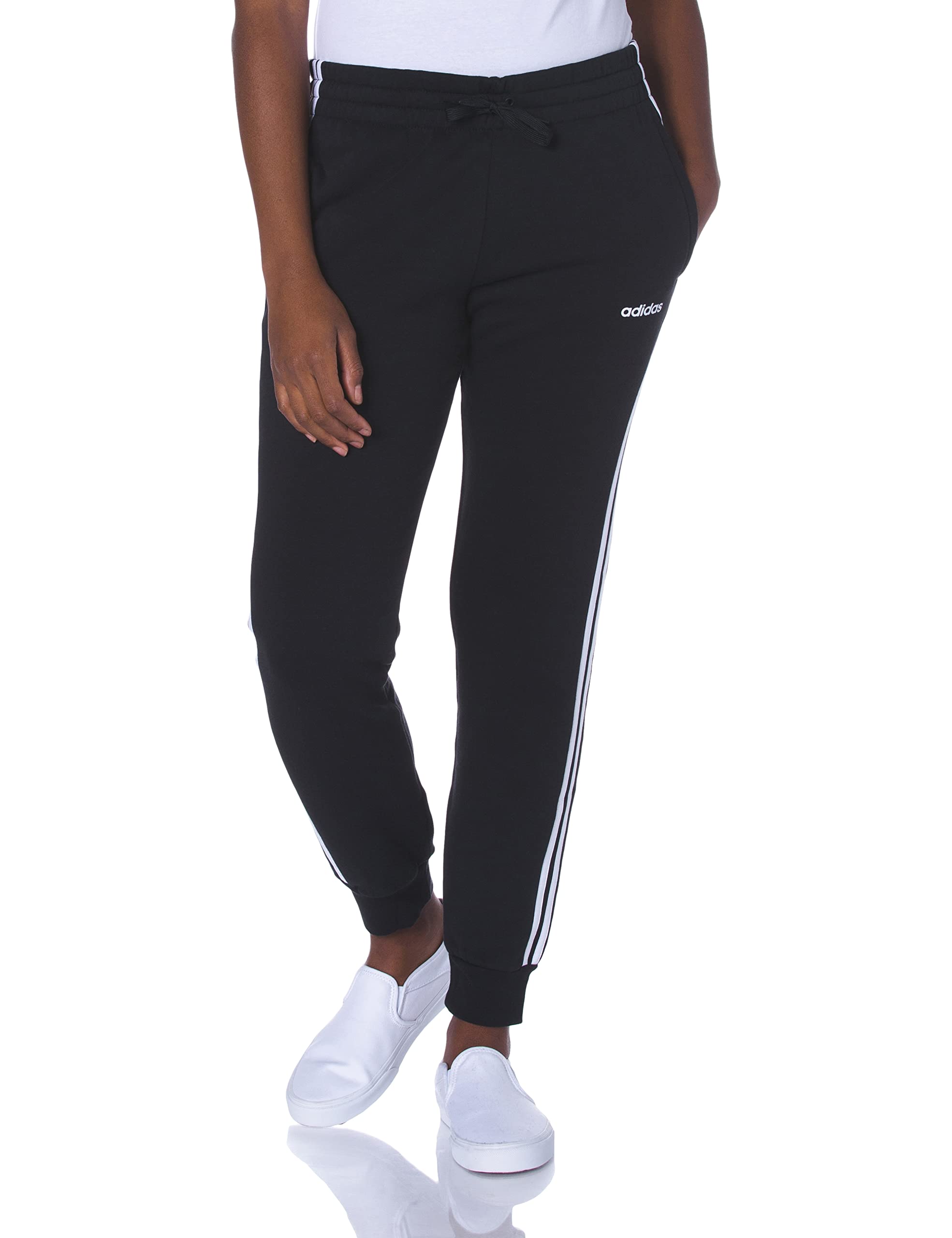 Adidas Women's Essentials 3-Stripes Fleece Jogger Pants - Soft Comfortable Lounge & Workout Sweatpants for Running, Yoga, and Casual Wear