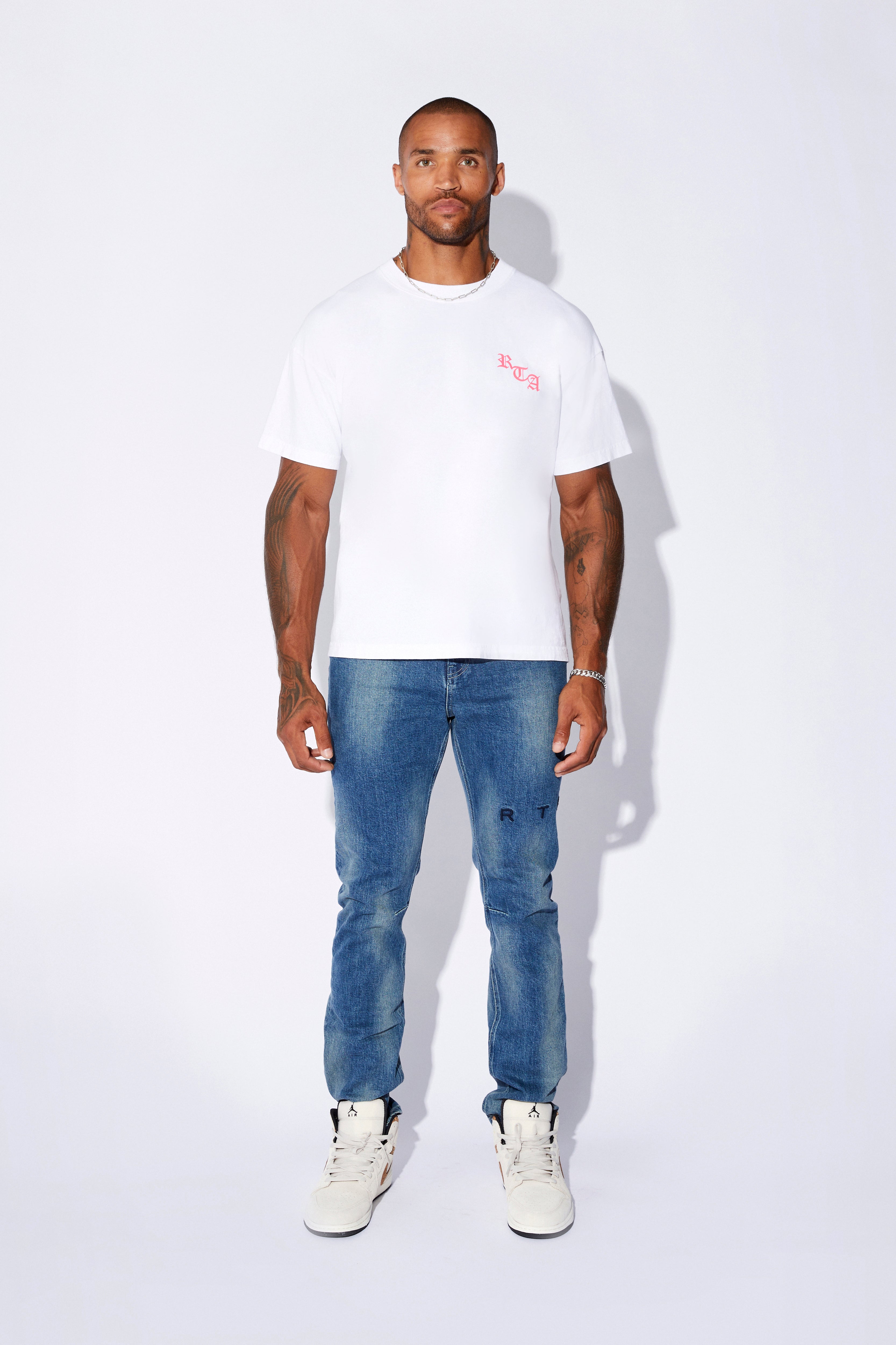 Colt Short Sleeve T-Shirt - White from The Ashes | Men's Casual Cotton Tee for Everyday Wear & Street Style Outfits