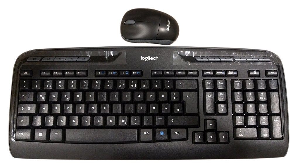 Logitech MK330 Wireless Keyboard and Mouse Combo (German QWERTZ Layout) - Perfect for Home Office, Gaming & Productivity