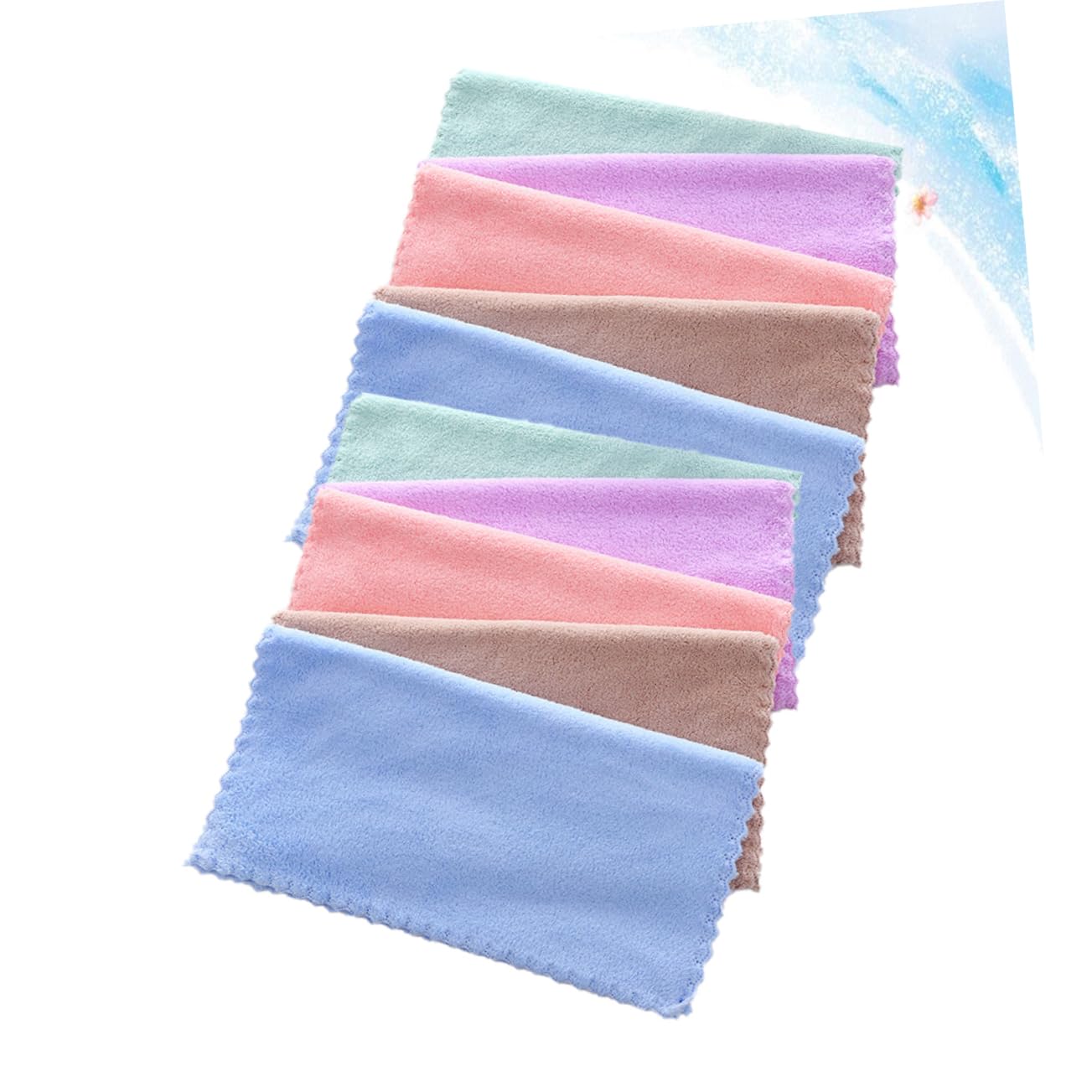 10-Pack Soft Microfiber Makeup Remover Towels for Face & Body - Gentle Cleansing Cloths for Kids & Adults - Perfect for Daily Skincare, Travel, Gym & Spa Use