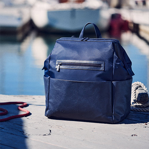 Premium Navy Blue Diaper Backpack - Waterproof, Spacious & Stylish Baby Essentials Bag for Travel, Daycare & On-the-Go Parents