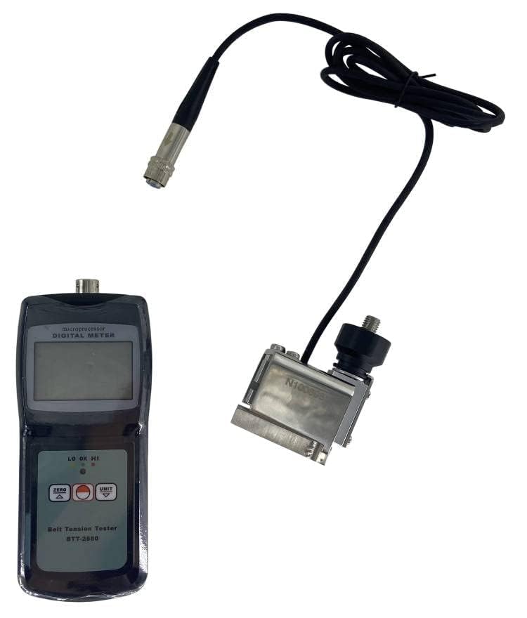 **Digital Belt Tension Tester 0-750N with LCD Display - High/Low/OK Indicator | Industrial & Automotive Belt Measurement Tool for Maintenance & Repair**