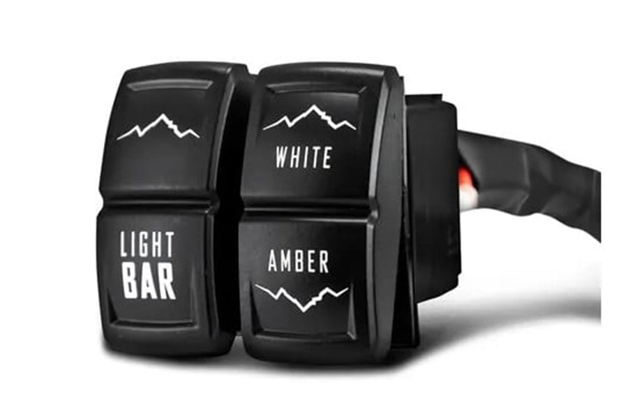 Borne Off Road Light Bar Wire Harness Kit for 10-20 Inch LED Light Bars - Waterproof Wiring Harness for Jeep, Truck, ATV, UTV, SUV Off-Roading & Night Driving
