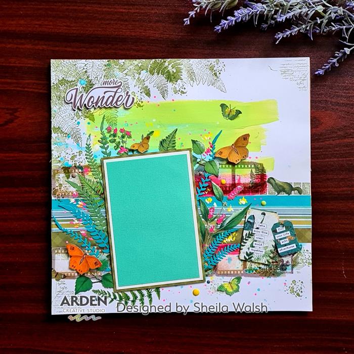 Arden Creative Studio Maker Series Fern Valley 4x6 Inch Clear Layering Stamp Set for Card Making, Scrapbooking & DIY Crafts