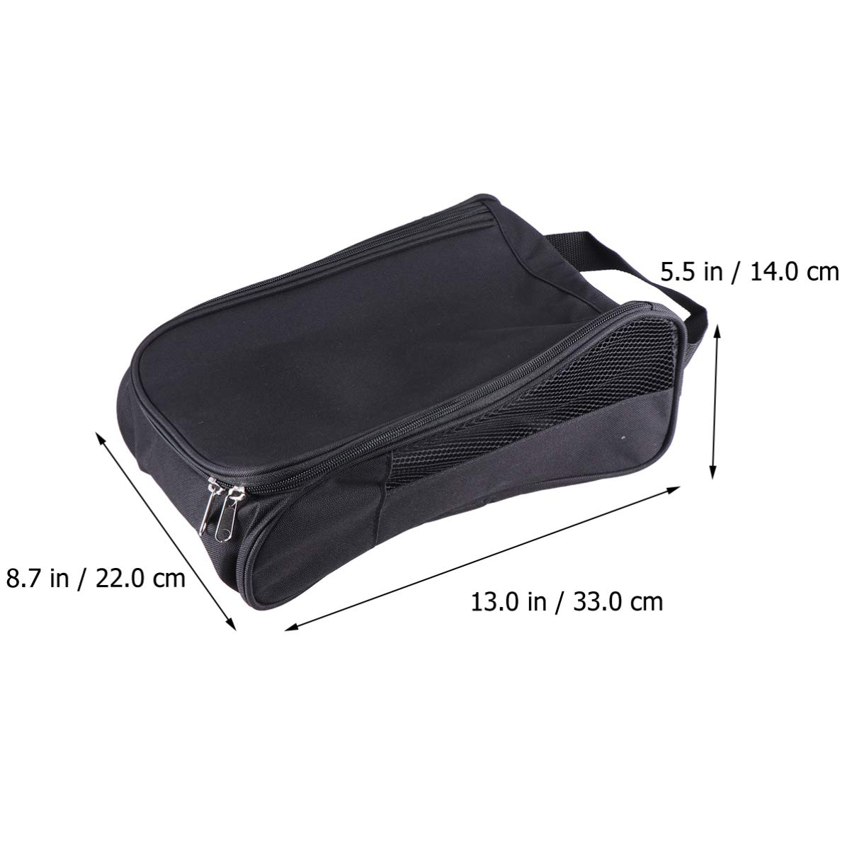 LIOOBO Breathable Shoe Storage Bags with Zipper - Portable Shoe Pouches for Travel, Sports & Golf Shoes - Perfect for Gym, Hiking & Shoe Organization