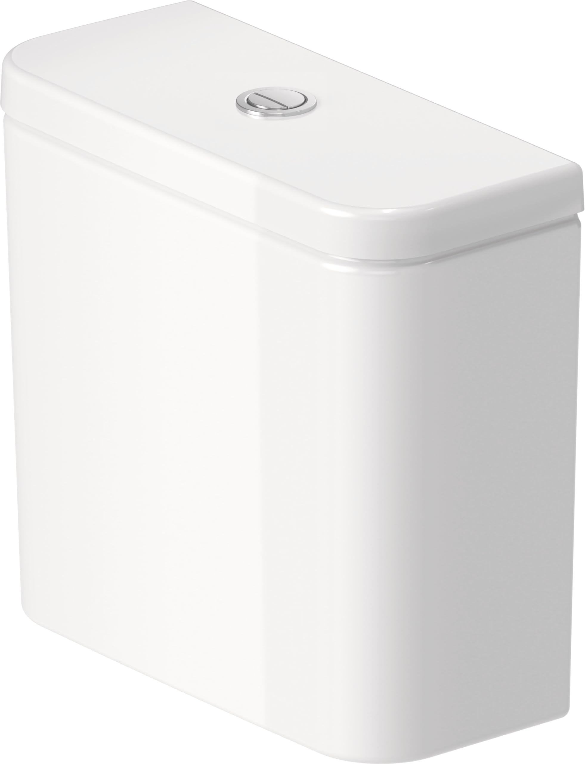 Duravit No.1 White Toilet Tank - Modern Water-Saving Bathroom Fixture for Home & Commercial Use