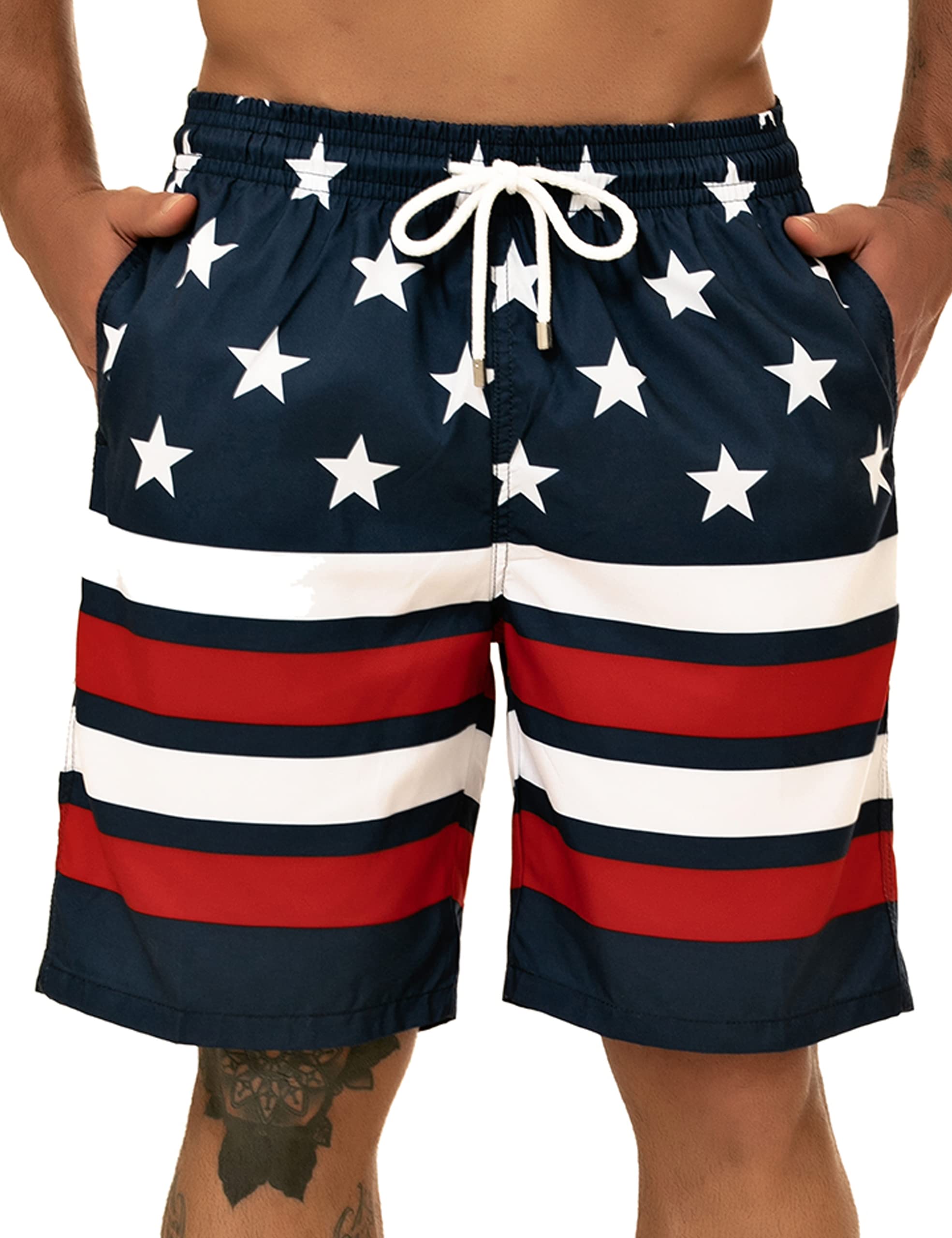 KAILUA SURF Big and Tall Men's Swim Trunks - 9