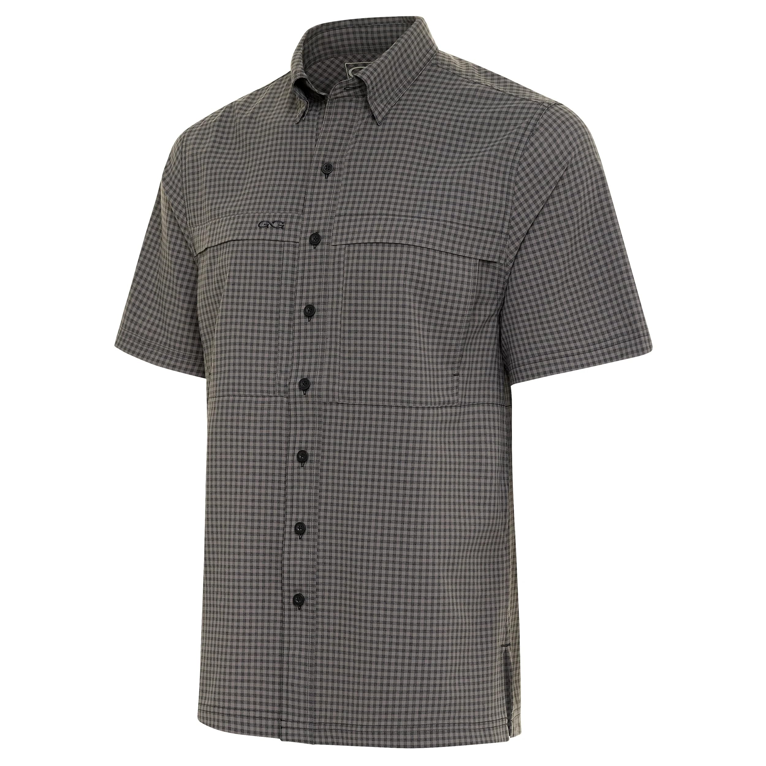 GameGuard Outdoors TekCheck Shirts - Moisture Wicking Performance Fishing & Hunting Shirts for Men - UV Protection & Quick Dry Outdoor Shirt for Hiking, Camping, and Adventure Activities