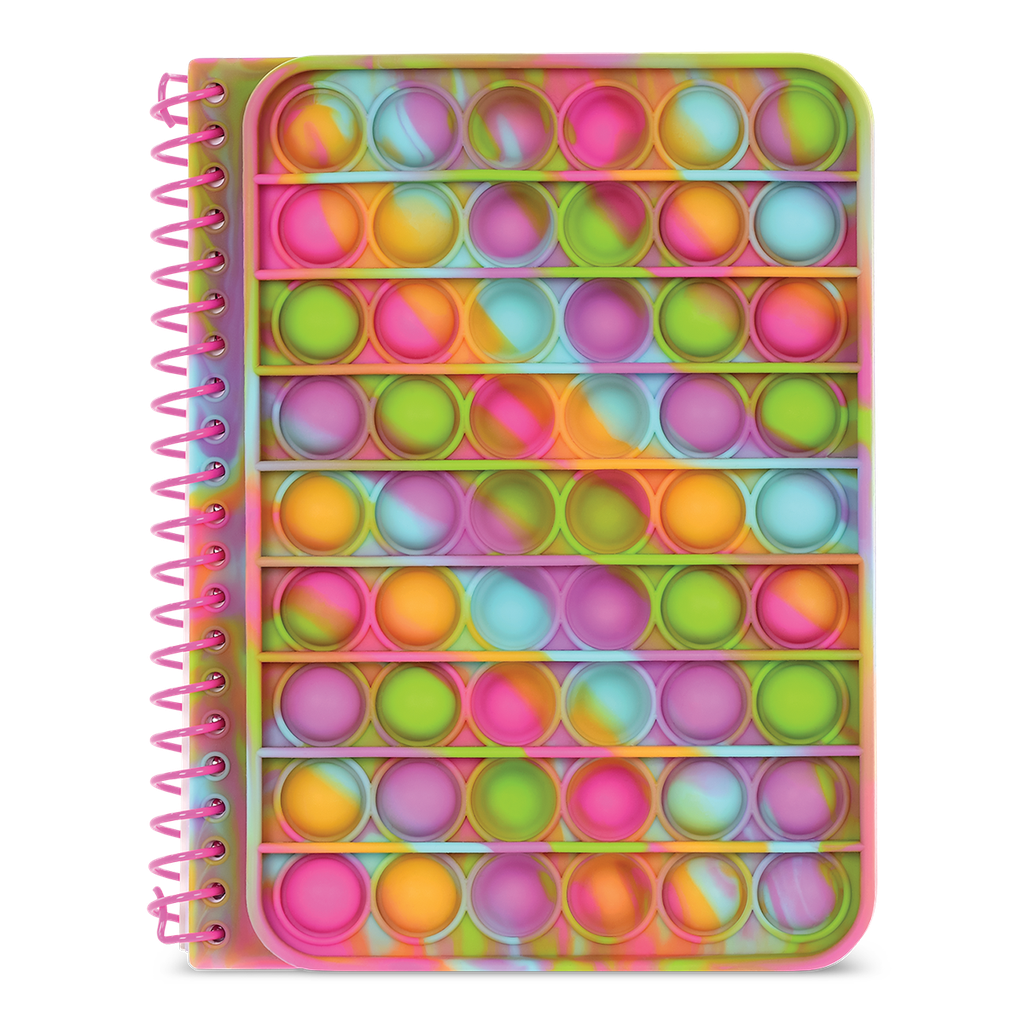 Colorful Tie Dye Popper Journal for Teens & Adults - Assorted Designs - Perfect for School, Bullet Journaling & Creative Writing