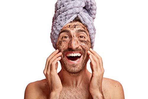 Olama Coffee & Honey Face Scrub - Natural Exfoliator for Acne, Wrinkles & Scars | Handmade with Arabica Coffee, Raw Honey & Coconut Oil | Eczema & Psoriasis Relief | Paraben & SLS Free | 50g Travel Size with Zipper Pouch | Perfect for Daily Skincare Routine & On-the-Go Use