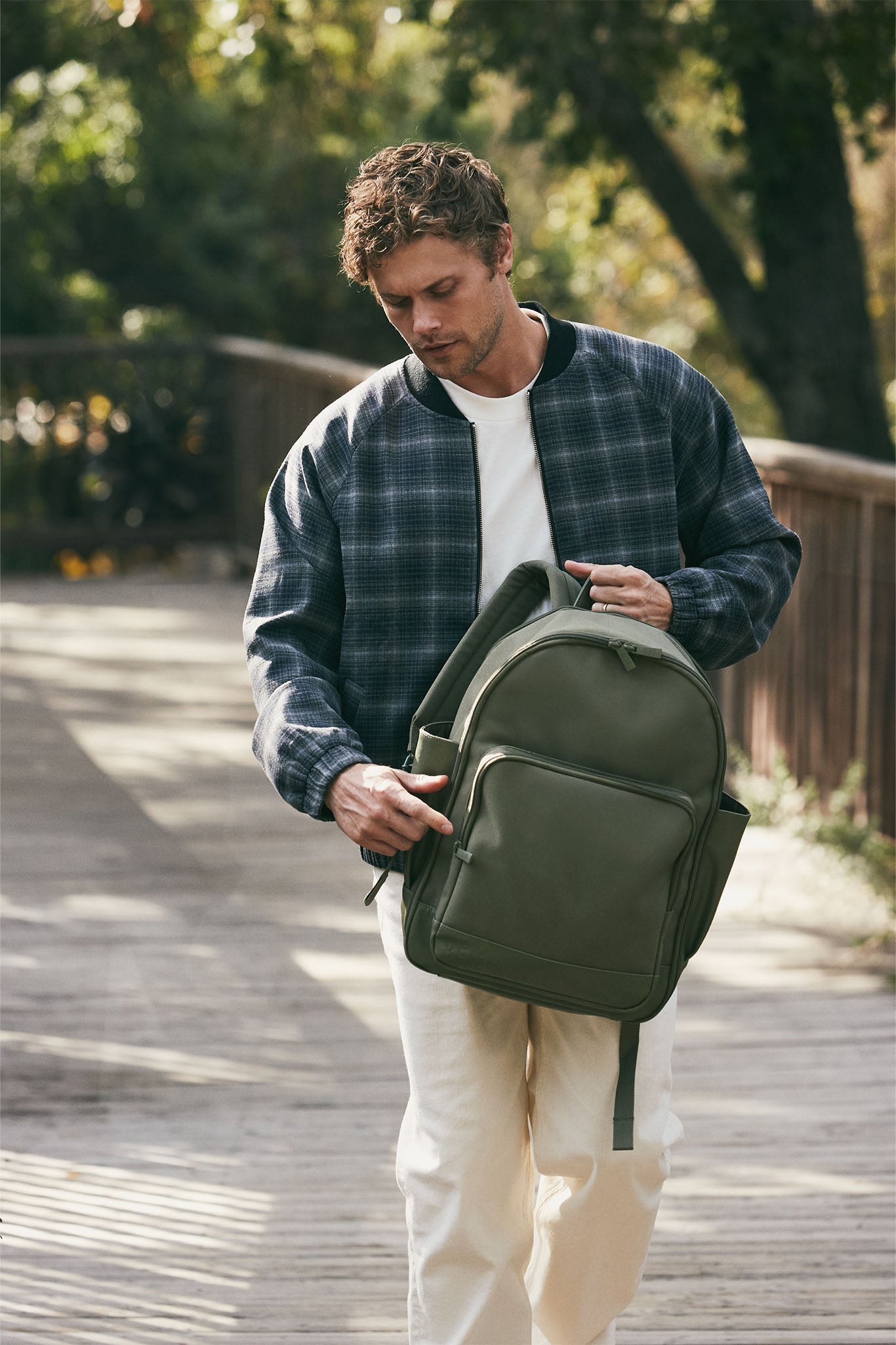 Premium Olive Travel Backpack - Lightweight Durable Carry-On Backpack for Men & Women | Perfect for Hiking, Business Trips & Airplane Travel