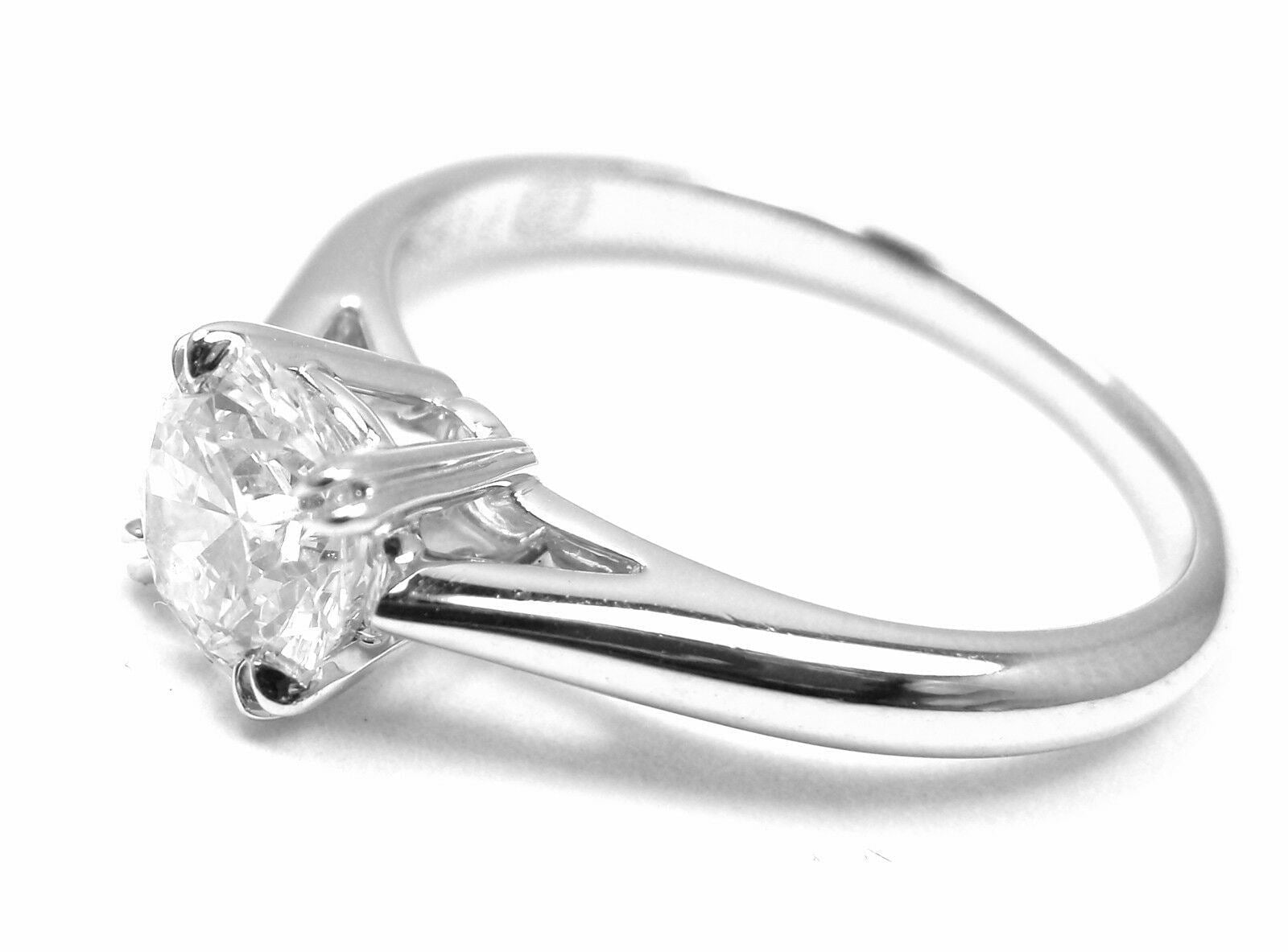 Authentic Harry Winston Platinum .56ct VVS1/F Diamond Solitaire Engagement Ring for Women - Perfect Proposal, Wedding & Anniversary Gift
