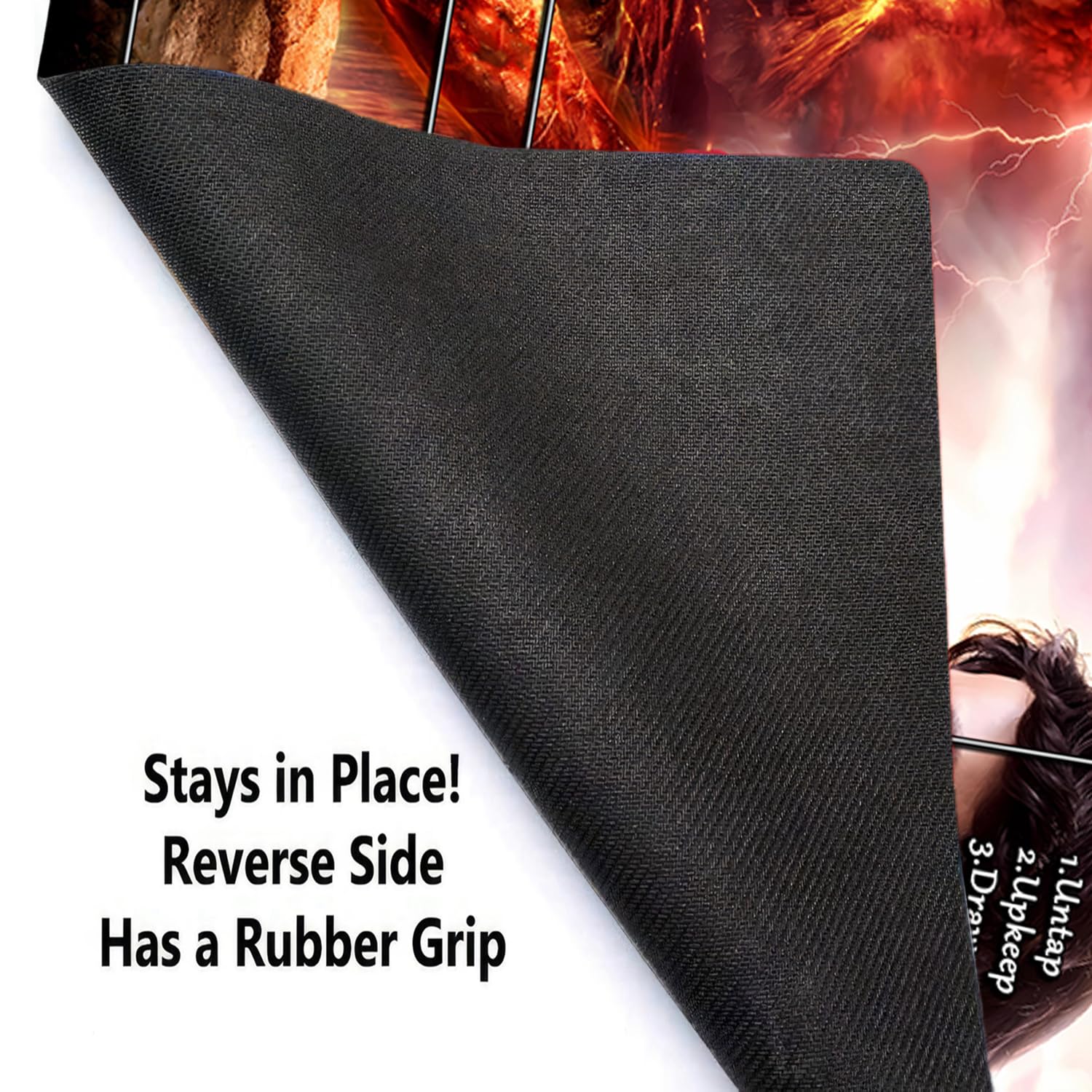 Premium MTG Playmat 24x14 Inches - Non-Slip Rubber Surface Trading Card Game Mat with Storage Bag for Magic: The Gathering, Yu-Gi-Oh & TCG Battles - Perfect for Tournaments, Game Nights & Collectors