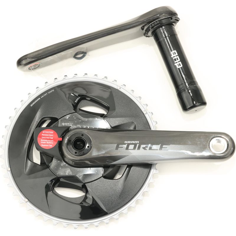 SRAM Force AXS Power Meter Crankset - 165mm, 48/35T, DUB Spindle, Quarq D1 | Precision Cycling Power Meter for Road & Gravel Bikes | Perfect for Training, Racing & Performance Tracking